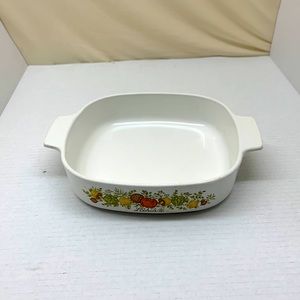 Vintage Corning Ware L’Echslote A-8-B Spice of Life 8x8x 1 3/4